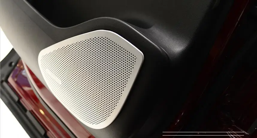 Декоративная накладка на динамик двери автомобиля For Jaguar F-Pace f pace 2016 из хромированного аксессуара из алюминиевого сплава 4 шт./набор.