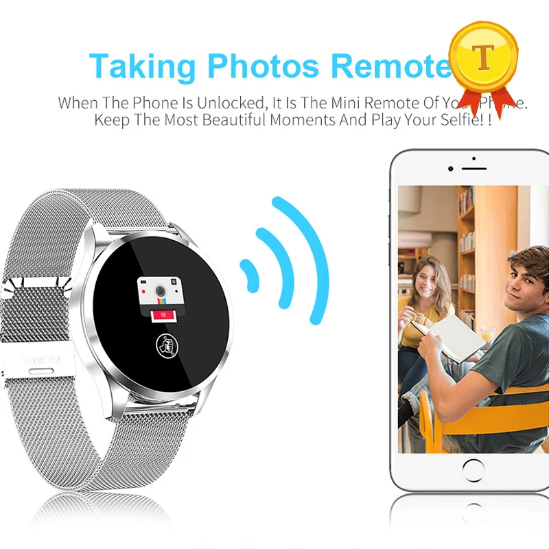 2019 Новый дизайн женские часы цветной сенсорный экран умный Браслет Монитор