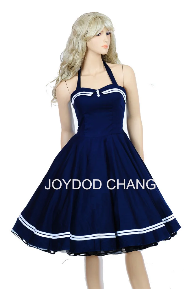 Женское винтажное платье летнее хлопковое без бретелек 50s 60s|vestidos de playa|rockabilly