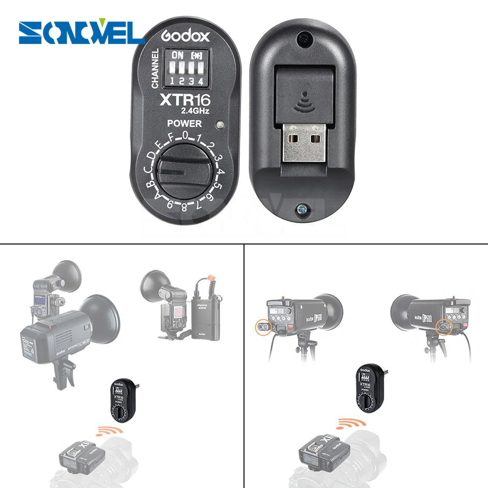 

Godox X1T-S TTL HSS 2.4G Flash Transmitter + XTR-16 USB Receiver Kit For Sony AD180 AD360 AD360II
