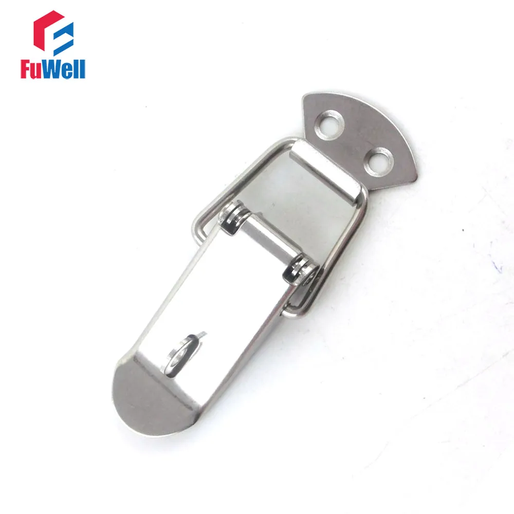 2pcs R104 Spring Loaded Toggle Latch Case Cabinet Box Hasps Catch Buckle Stainless Steel | Обустройство дома