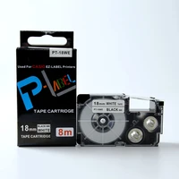 free shipping 1pk compatible pt 18we xr 18we black on white ez label tapes