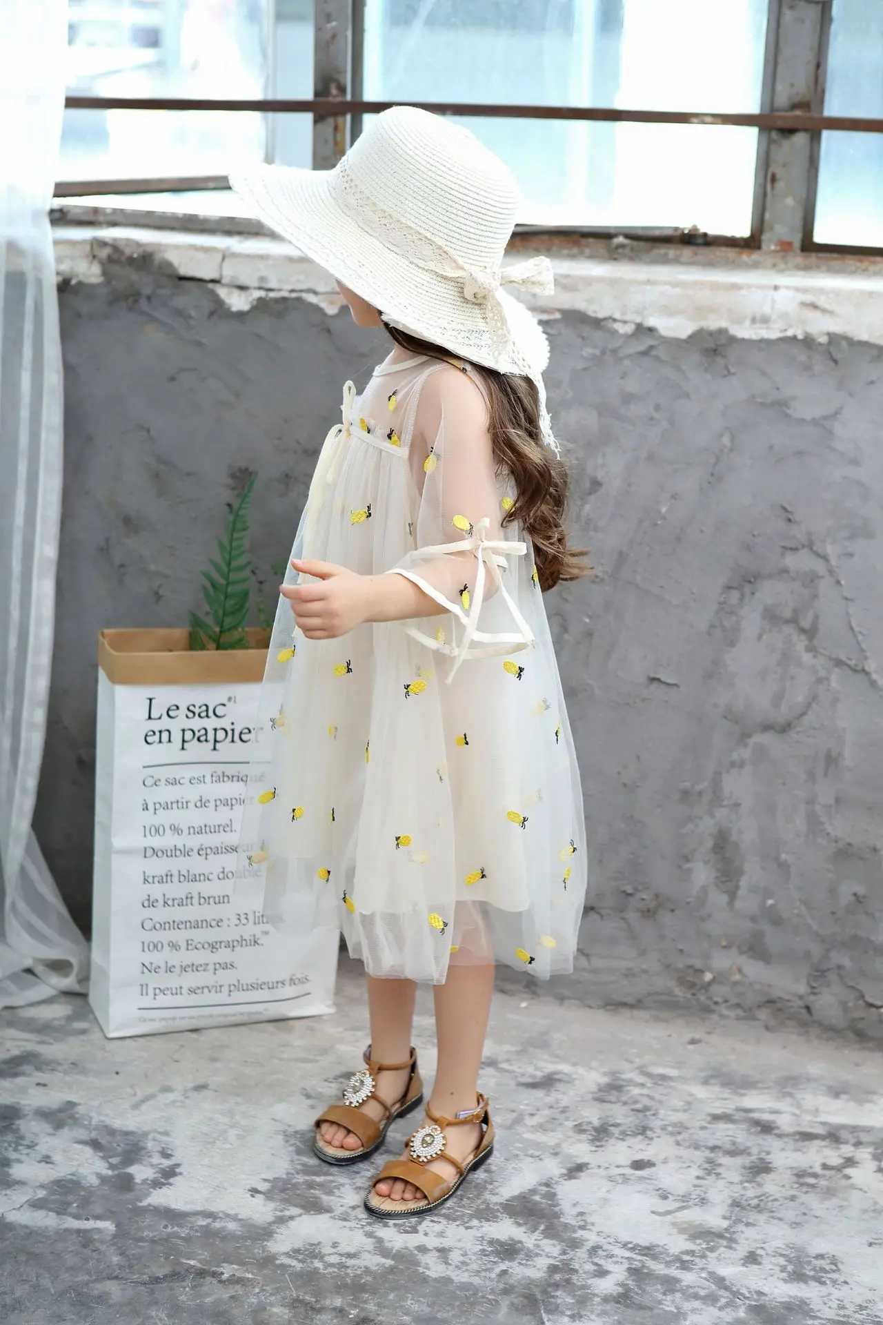 Летнее Сетчатое платье для девочек-подростков принцессы маленьких девочек с