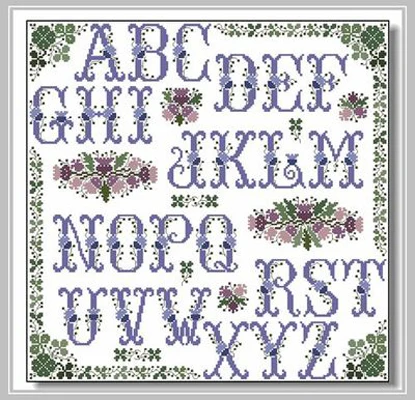 

Needlework,DIY Cross Stitch,Sets For Embroidery kits,11CT&14CT&16CT,Flower alphabet