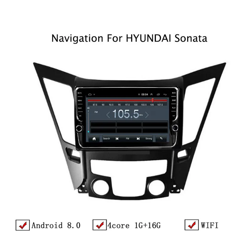 9 &quotAndroid 8 1 автомобильный gps навигатор для hyundai Sonata YF 2010 2015 Автомагнитола стерео