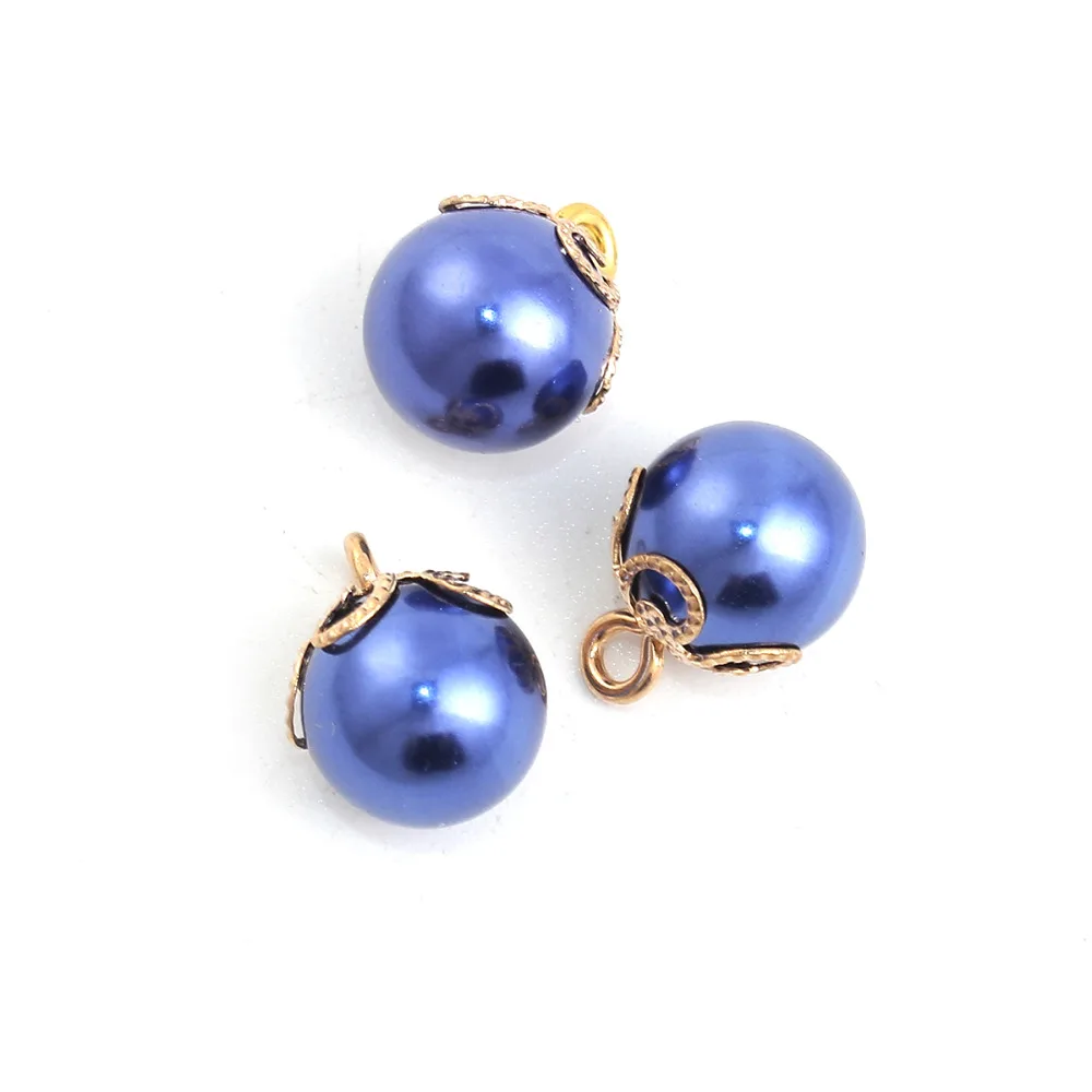 DoreenBeads 10 шт. мм круглый искусственный жемчуг хвостовик кнопки женский свитер