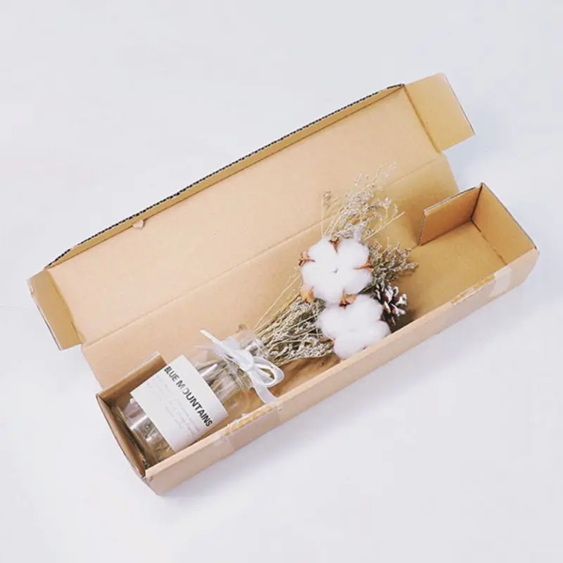 DIY естественно сухой цветок набор стебли дом декоративные сушеные белые