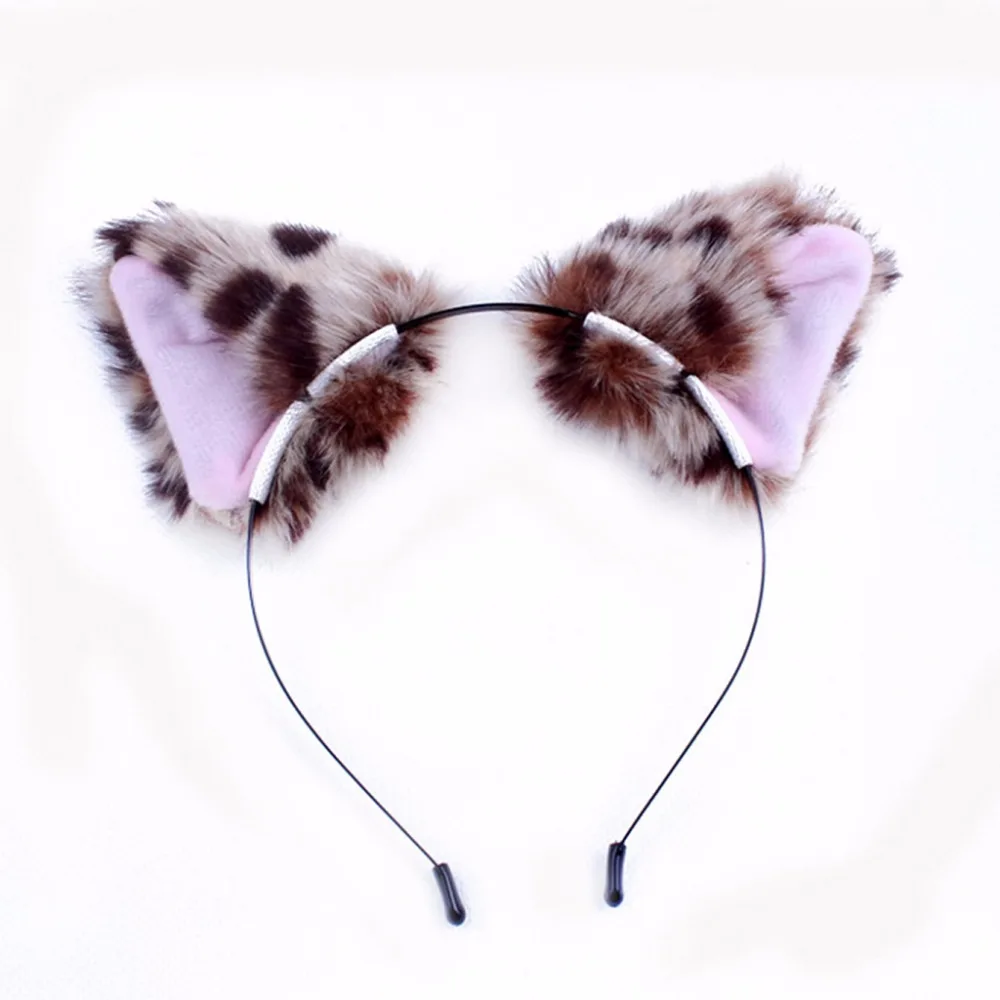

Fashion Girl Cute Cat Fox Ear Long Fur Hair Headband Anime Cosplay Party Costume