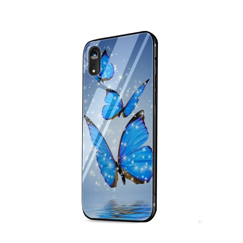 Desxz стеклянный чехол из ТПУ mariposa en rosas flor для iPhone 5 5S SE 6 6s 7 8 Plus X XR XS Max|Чехлы-накладки|