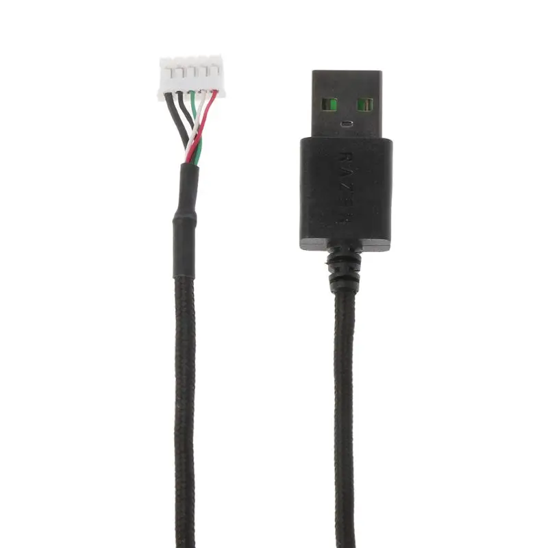 Прочный нейлоновый Плетеный USB кабель для мыши сменный провод проводной игровой