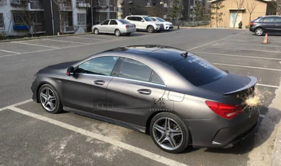 Для Benz CLA W117 спойлер 2013 2017 Высококачественный ABS Материал заднее крыло автомобиля