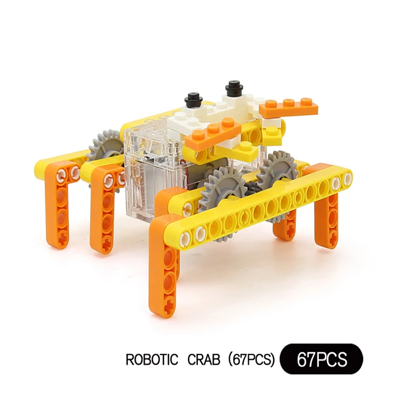Wange технология Электрический робот блоки животных творческие DIY детские
