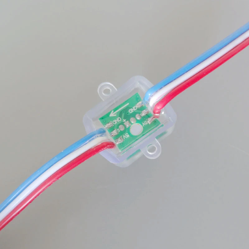 500pcs 12mm WS2811 RGB Led Module String Waterproof DC5V Digital Full Color LED Pixel Light 50pcs/string | Освещение