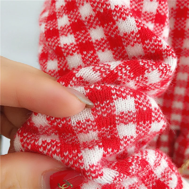 

Baby Dress Baby Autumn Clothing baby girl Child Princess Skirt 1-3-5 Year Children Lattice Knitting Sweater