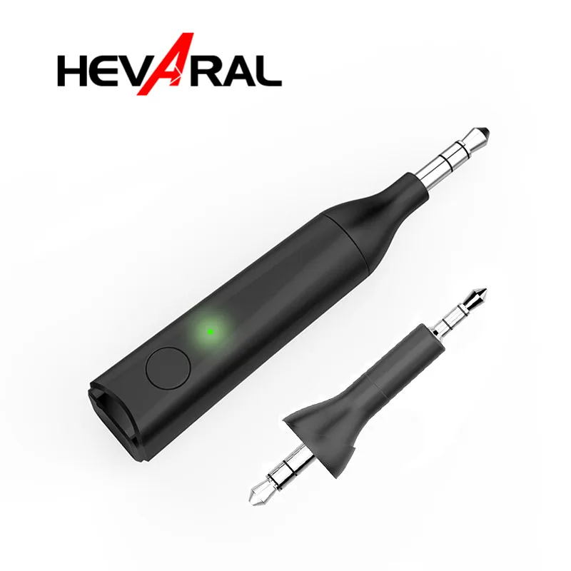

Hevaral Bluetooth-приемник с разъемом 3,5 мм, автомобильный стерео аудио-приемник AUX громкой связи, беспроводной адаптер для наушников, динамиков