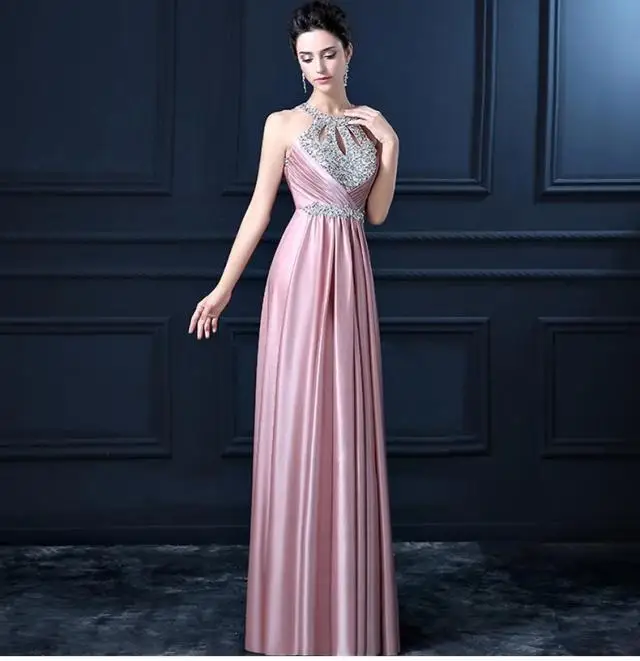 Элегантное платье с лямкой на шее для свадебной вечеринки женское сексуальное до