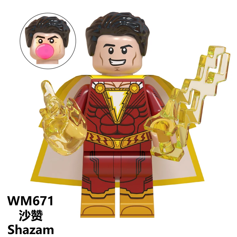 WM671 DC Super Hero Shazam Billy Batson Darla Dudley Sivana Freddy Marvel Pedro Eugene Choi строительные блоки детские игрушки WM6058 - Цвет: WM671