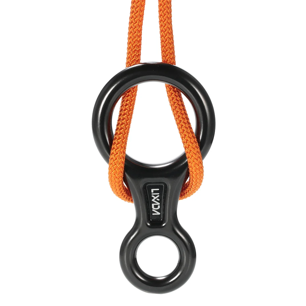 Lixada 35KN Rescue Рисунок 8 Descender открытый уплотнительное кольцо крюк страхующее