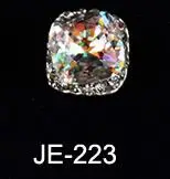 JE223-10pcs 10 шт./лот, прозрачные Блестящие Стразы для ногтей, Хрустальные стеклянные камни, сделай сам, стразы, инструмент для маникюра, украшения для ногтей, 3D подвеска, ювелирное изделие - Цвет: JE223-10pcs