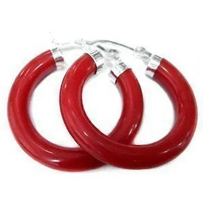 

Free Shipping Beautiful tibet red earrings