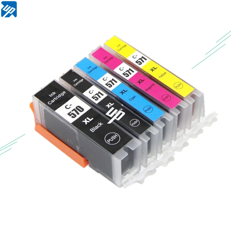 5pk 570 571 PGI-570 CLI-571 PGI570 ink cartridges For canon MG5750 MG5751 TS5055 TS6050/6051/6052/5050/5051/5052/5053 full | Компьютеры и