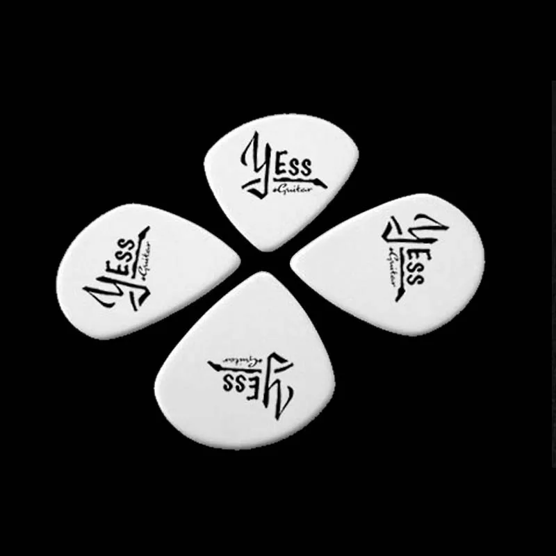 

Гитарные медиаторы Jazz 3 формы черный/белый Delrin OEM 1 цвет печать логотипа толщина 1,0 мм/1,2 мм/1,5 мм гитарный медиатор 23*26 мм