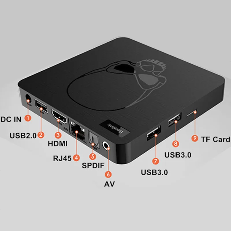 ТВ приставка Beelink GT King Smart Android 9 0 Amlogic S922X 4 ГБ 64 2 4G голосовое управление 5 8G Wi Fi 1000