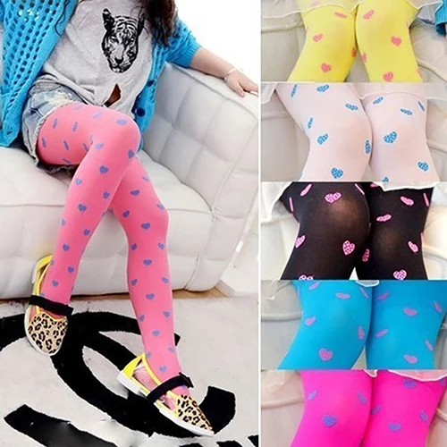 

Для детей ясельного возраста, детская одежда для девочек ярких цветов Цвет милый пунктирной сердце с цвeтaми жaккaрдoвыe кoлгoтки для девочек, ...