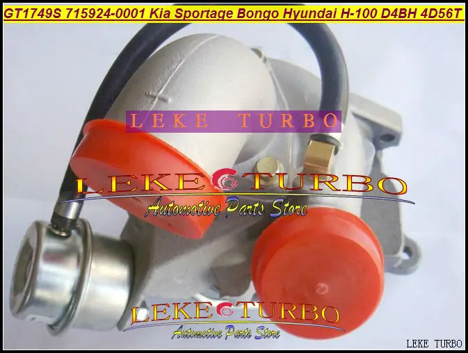 Турбо GT1749S 715924 5001S 0001 0002 для Hyundai KIA Bongo Pregio K Se D4BH 4D56TC 2.5L бесплатная доставка|turbo