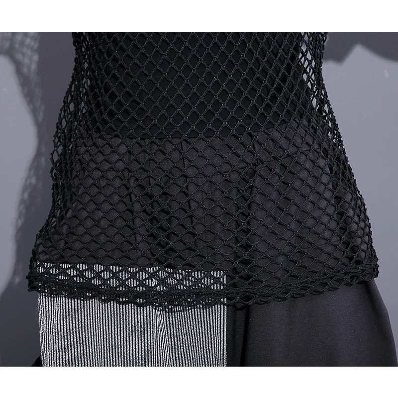 Новинка 2017 года сетчатые футболки Летние Женские однотонные О-образным вырезом