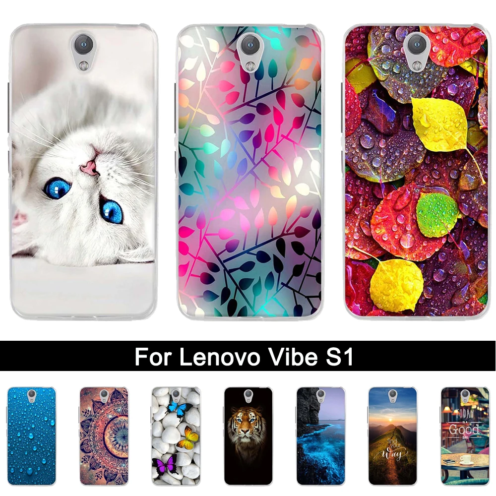 

Silicone Case for Lenovo Vibe S1a40 Pint Back Phone Cover for Lenovo Vibe S1 Soft TPU Shells for Lenovo Vibe s1 a40 Fundas Coque