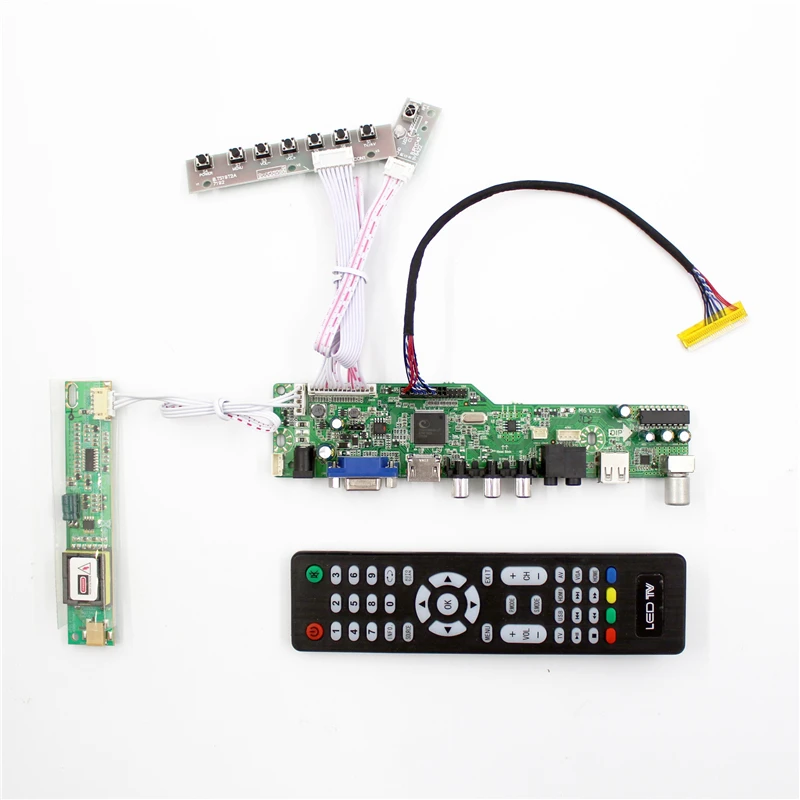 ЖК дисплей ТВ поддержка плата контроллера AV VGA Аудио USB HDMI порт подключения типа c: