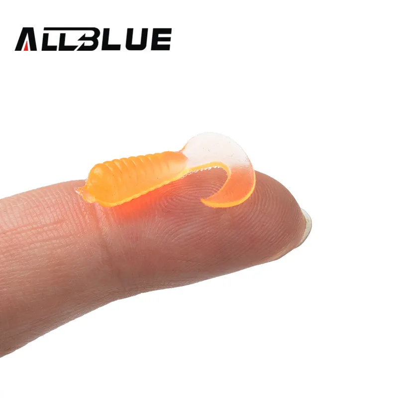 ALLBLUE мини Рыболовная Приманка Мягкая приманка 25 мм/0 27 г 100 шт./лот 5 цветов червяк