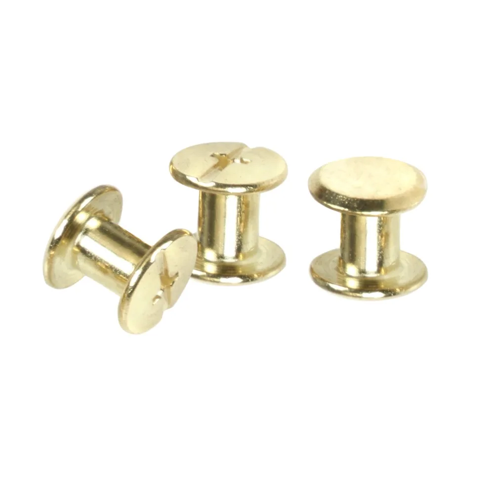 

20pcs M5*8 Plated Copper Account Screw Rivet /Book Screw / Album Sample Book Docking Cook Pin M5 Hardware
