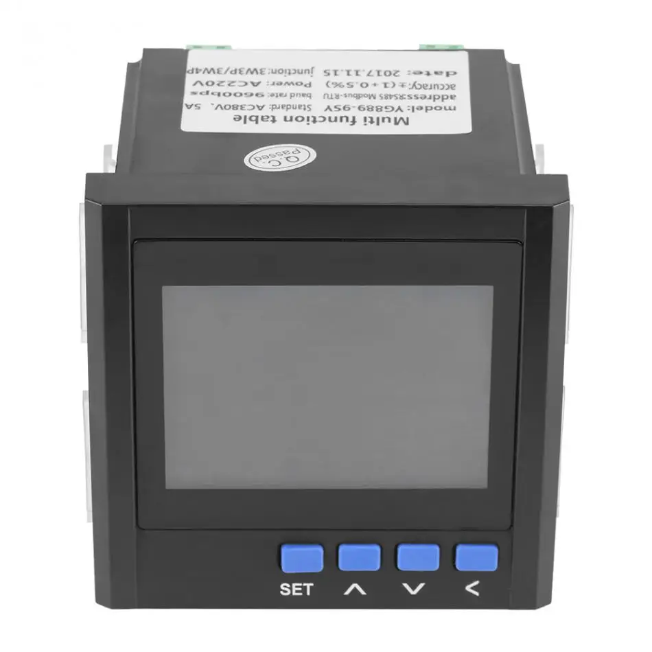 AC 380V 5A цифровой многофункциональный измеритель напряжения 3 фазный