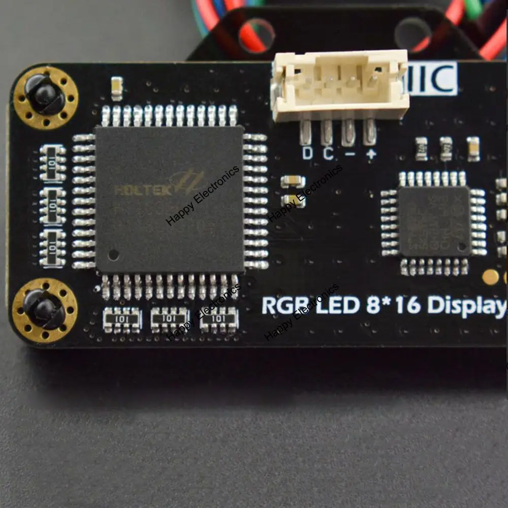 Светодиодный экран матрица DFRobot Gravity I2C 8x16 RGB IIC/I2C 7 цветов цифры символы прокрутка