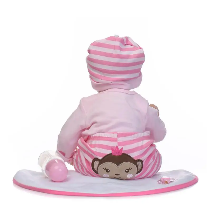 DollMai настоящий ребенок Куклы reborn 22 &quot52 см bebe кукла реалиста bonecas мягкие cihldren