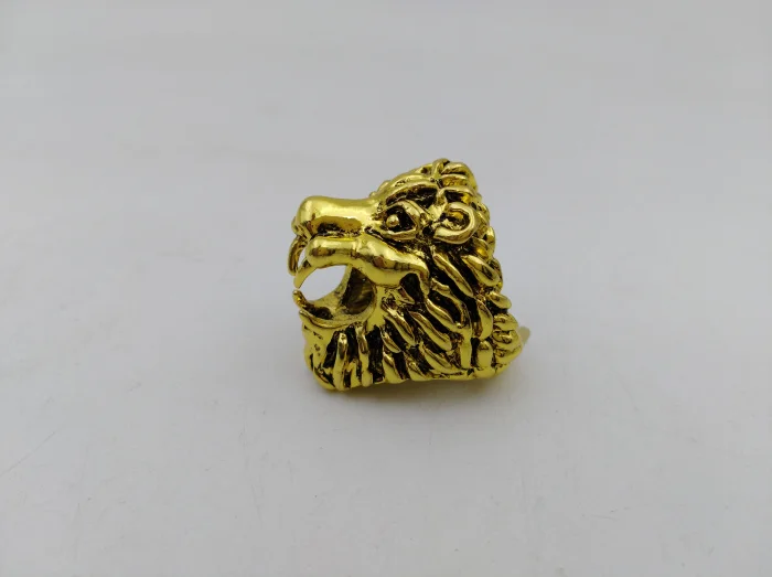 golden 18mm ring Новое Дымовое кольцо, держатель для сигарет, дизайн Льва, стойка, кольцо на палец для 8 мм, аксессуары для сигарет, гаджет для мужчин - Цвет: golden 18mm ring