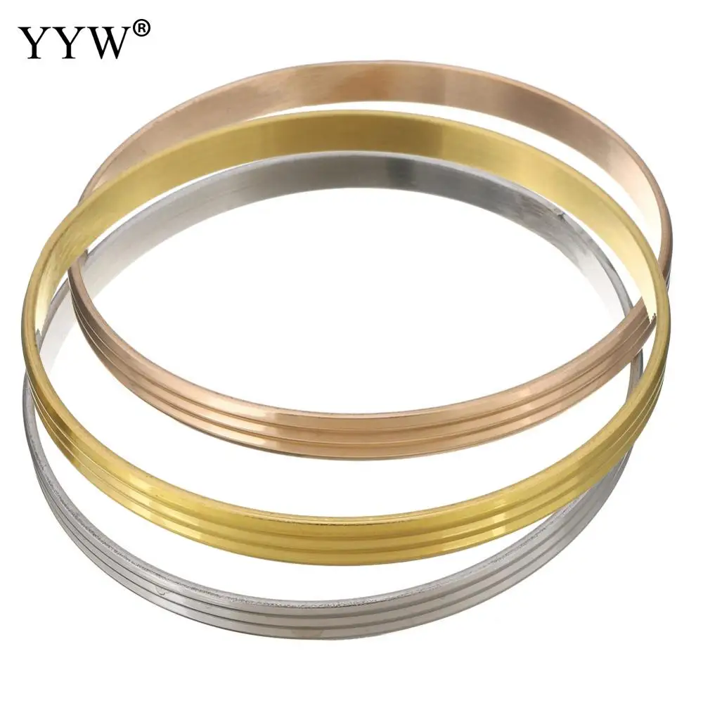 Новая мода Нержавеющая сталь Любовь Браслет-манжета золото Цвет Многослойные