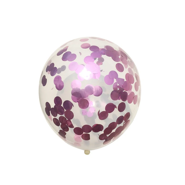 Pink confetti LAPHIL 10 шт мульти конфетти воздушные шары с днем рождения украшения дети синий розовый мальчик девочка душ принадлежности пол раскрыть - Цвет: Pink confetti