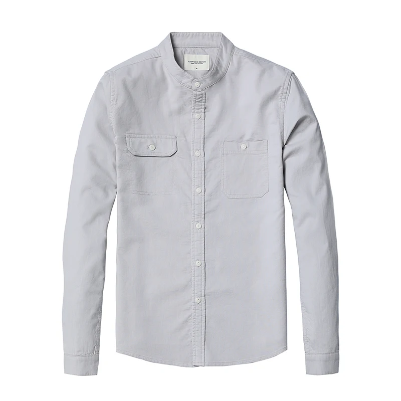 SIMWOOD 2019 новые весенние рубашки домашние муж. для мужчин Slim Fit с длинным рукавом и