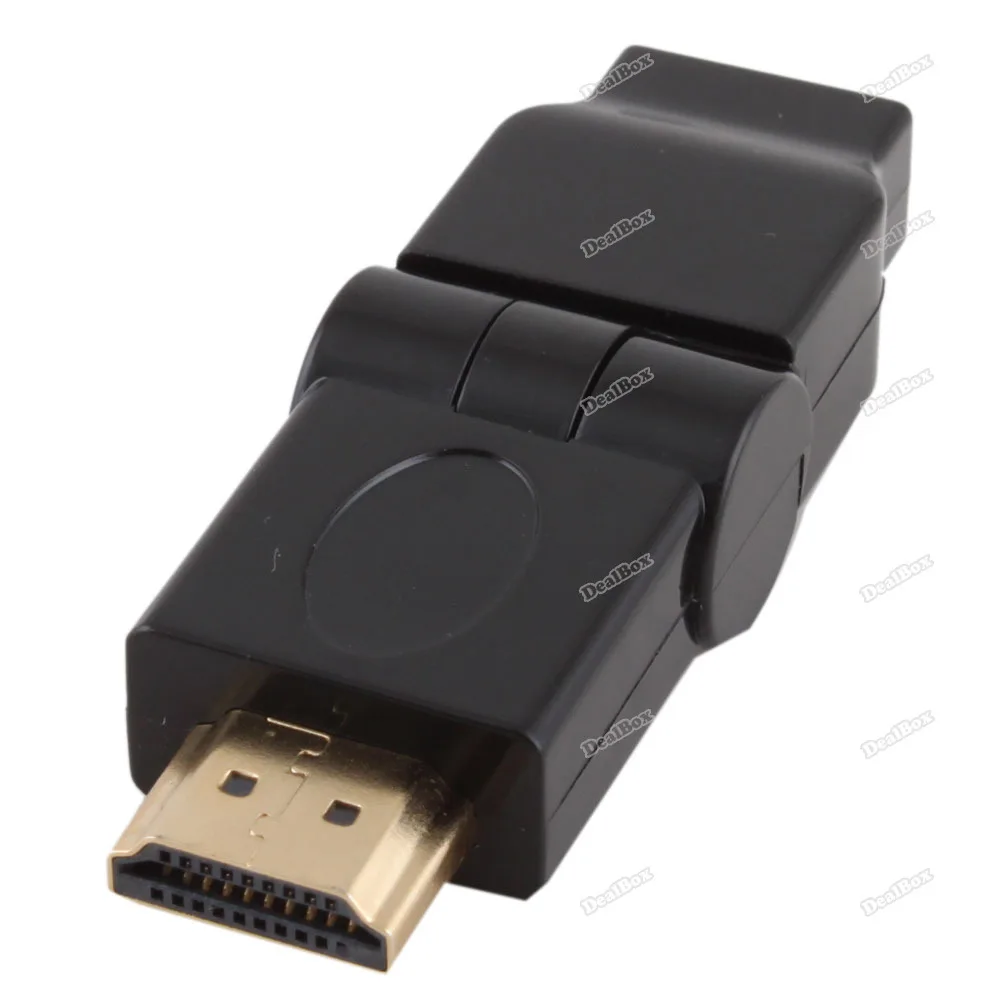dealbox Approving! HDMI Male to Mini Female 180Rotation Swivel 90Folding Adapter Converter Practical! |
