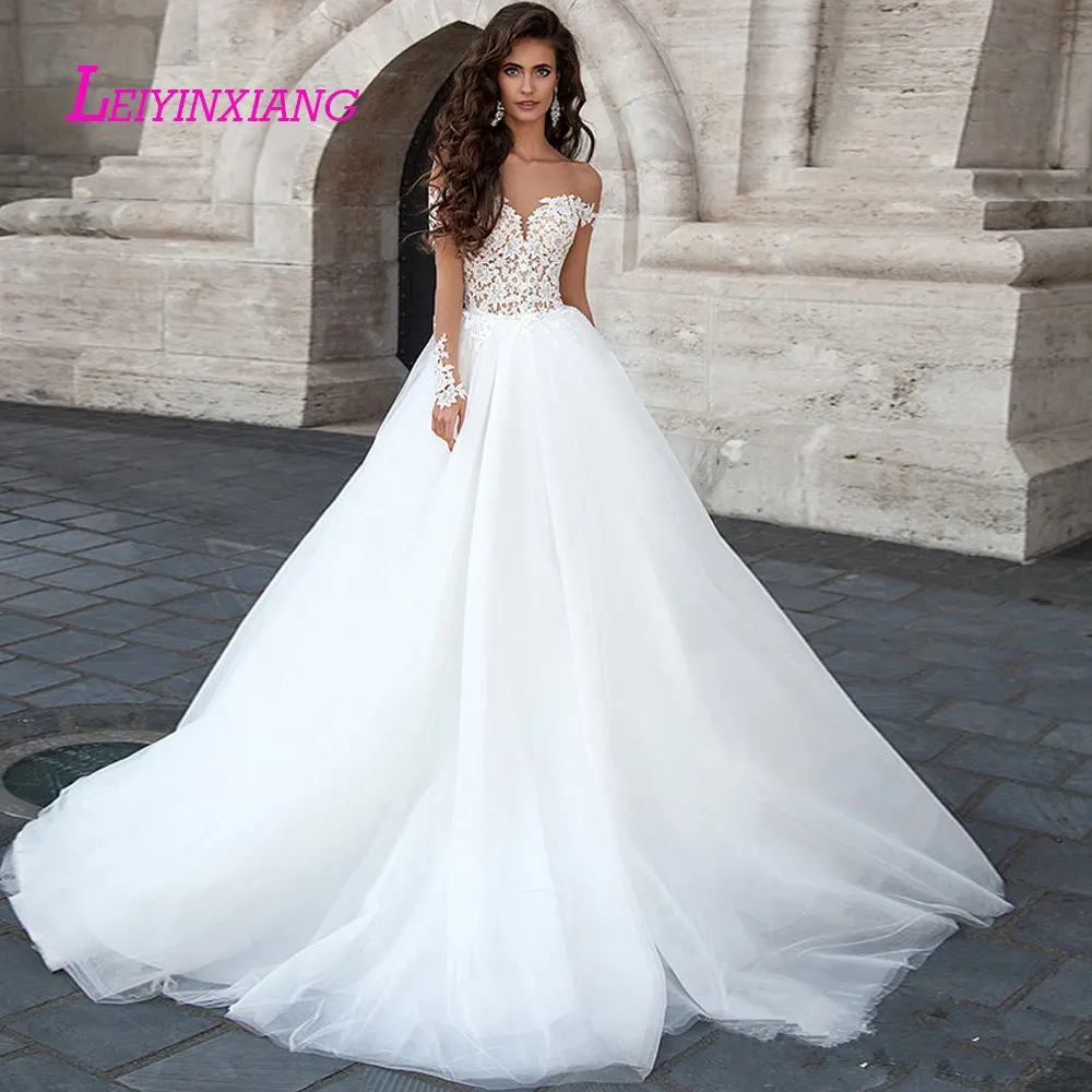 LEIYINXIANG свадебное платье невесты современное сексуальное вечернее Vestido De Noiva