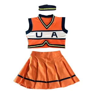 Костюм для косплея Моя геройская Академия Asui Tsuyu Boku, костюм для чирлидинга с юбкой и воротником, 2019