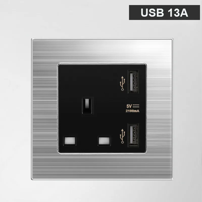 86 Тип 13A Британский порт Макао квадратный фут три отверстия разъем USB розетка
