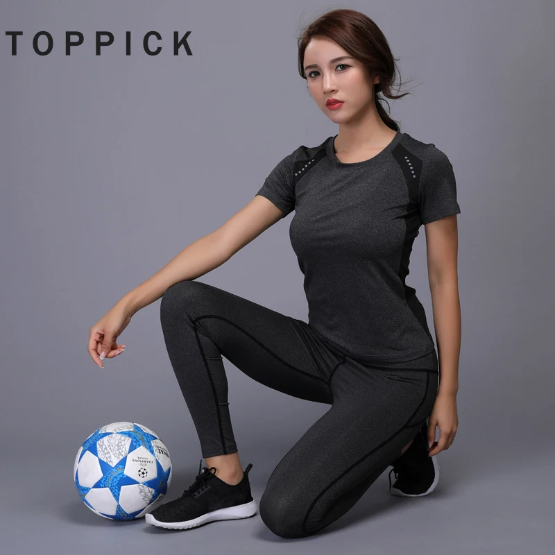 Toppick быстросохнущая комплект из двух предметов летняя рубашка + брюки тренировки
