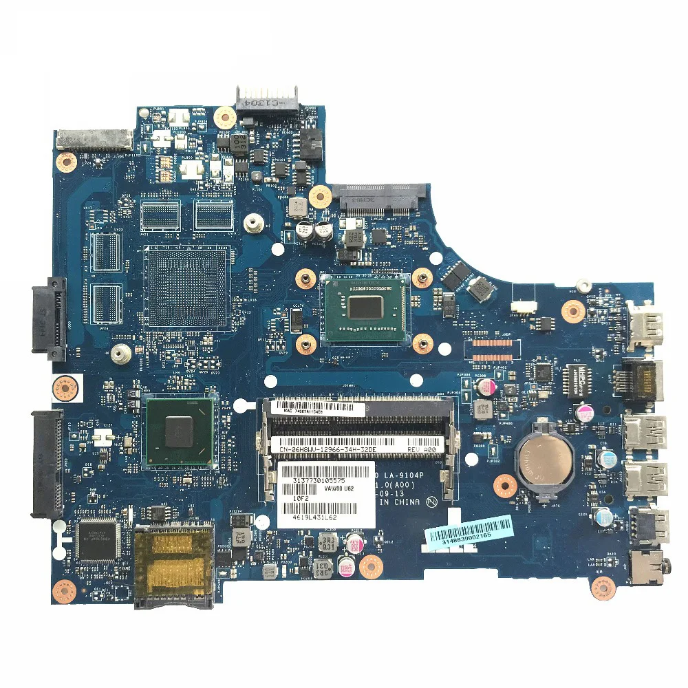 Восстановленная материнская плата для ноутбука DELL 3521 5521 с процессором 1007U HM76 DDR3