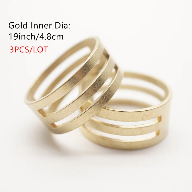 3pcs 19inch gold 3 шт. металлические прыгающие кольца открывалка открывания закрывающие инструменты Finge медное кольцо ювелирные изделия HK023 - Цвет: 3pcs 19inch gold