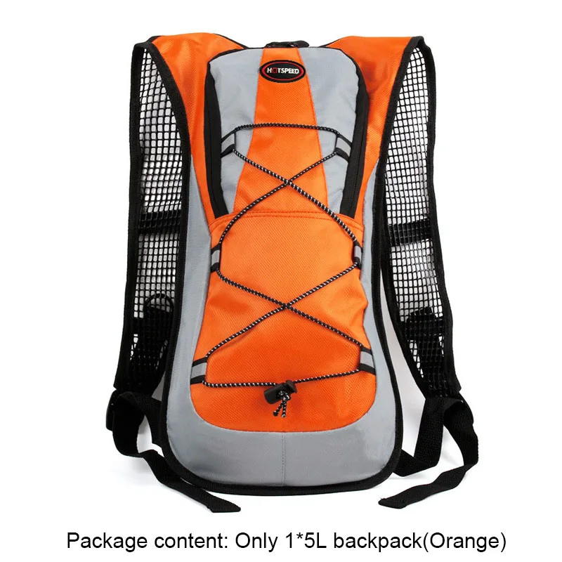1x5L orange backpage 5L рюкзак для гидратации воды, Открытый Пешие прогулки гидратация мешок мочевого пузыря, путешествия Кемпинг Велоспорт Водонепроницаемый рюкзак водный гидратор - Цвет: 1x5L orange backpage