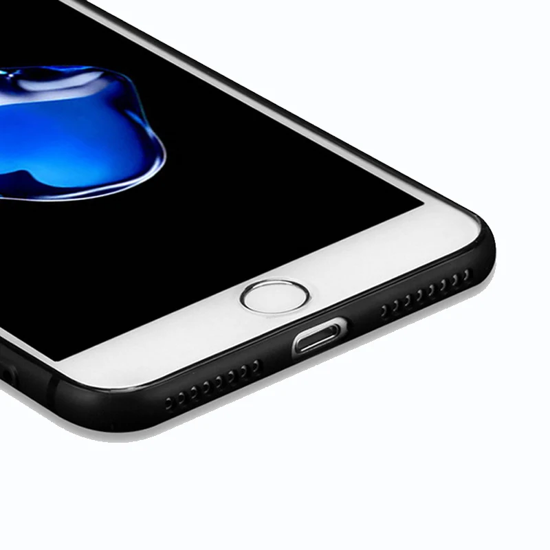 Чехол из углеродного волокна для iphone 7 8 plus тонкий роскошный чехол 6S 6 силиконовый